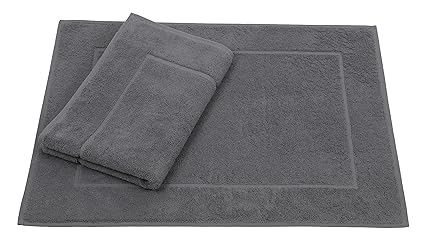Betz 2er Set Badvorleger Badematte Badteppich Duschvorleger Frottee Größe 50x70 cm 100% Baumwolle Premium Qualität 650g/m² Fa