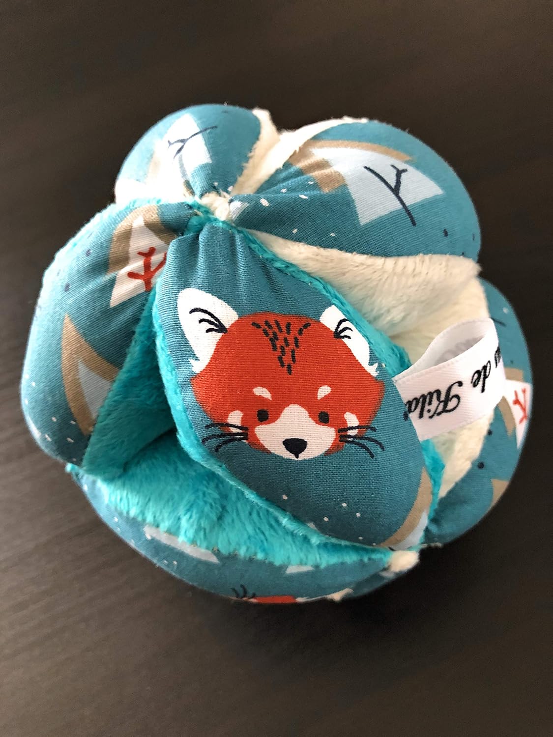 Balle De Prehension Type Montessori Avec Grelot Pandas Verts Bebe Et Puericulture Produits Handmade Dwteam In