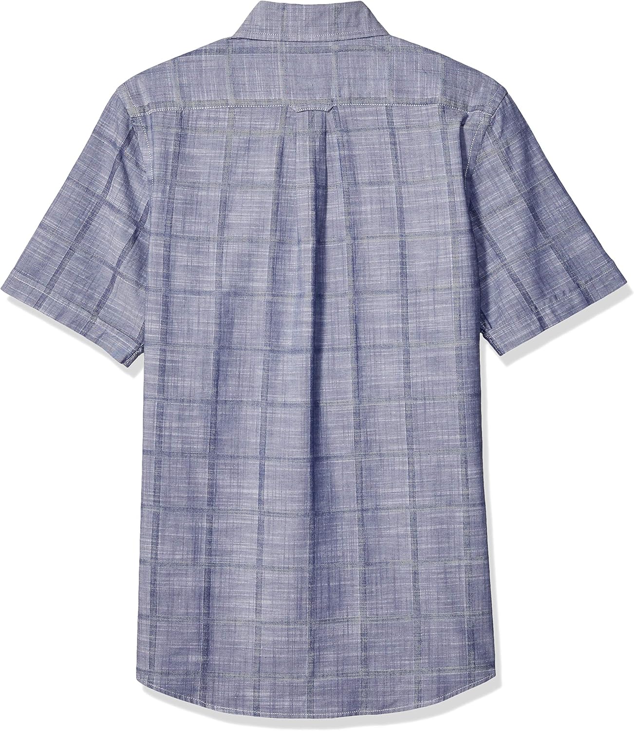 IZOD Men's Saltwater Short Sleeve Windowpane Button Down Shirt at  Men’s Clothing store