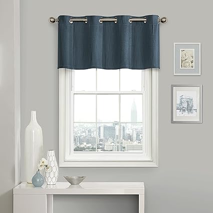 Eclipse Clara Blackout Window Valance, Teal
