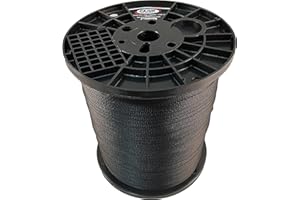 CAJUN TIE DOWNS Cajun Pull Line - 1/2 Inch 1,200 lb. Polyester Pulling Tape - Made in USA (Black, 1000)