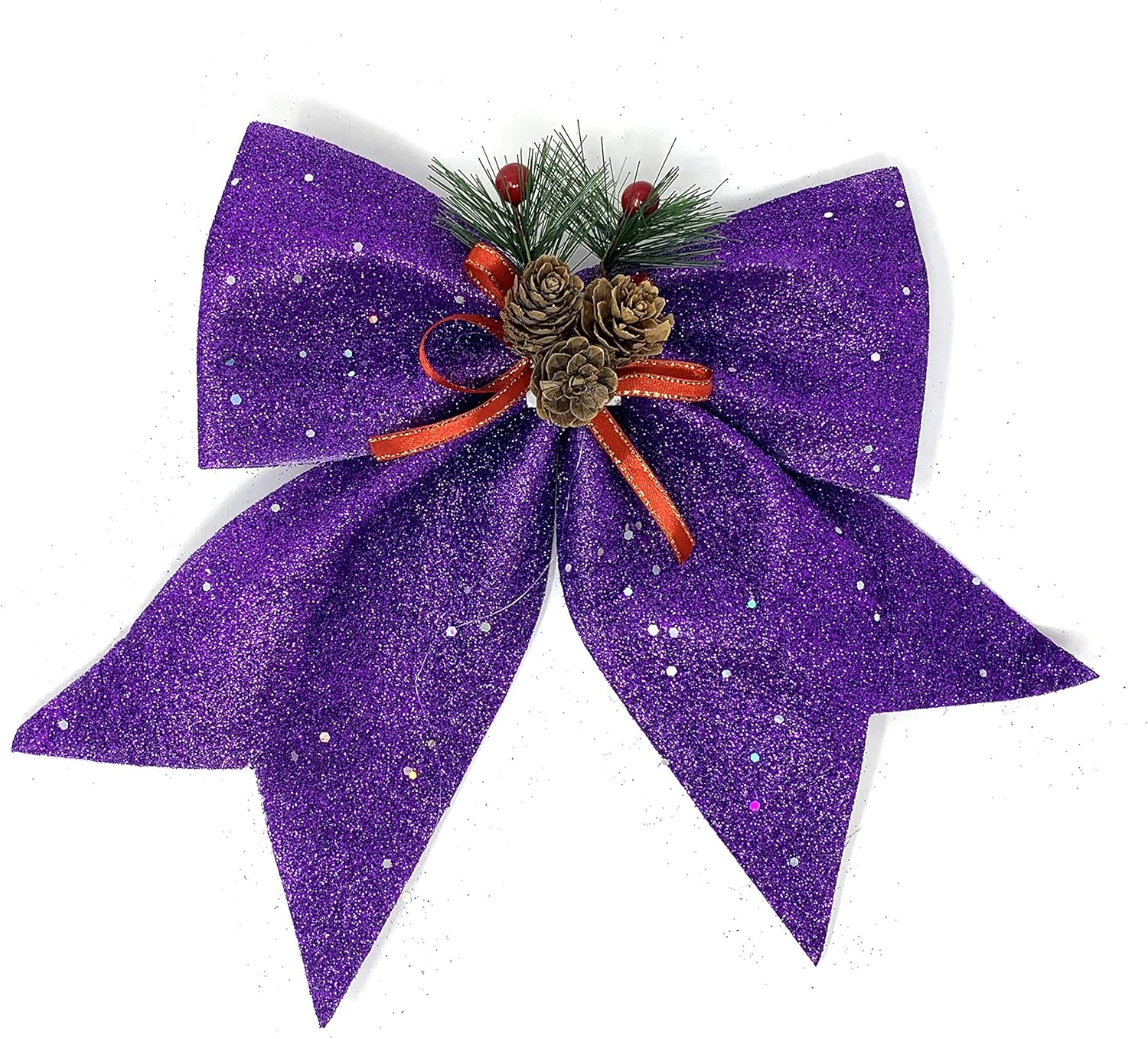 Bows & Ribbons - allgala Christmas Decorative Bows for Wreath Garland Treetopper Christmas Tree (11