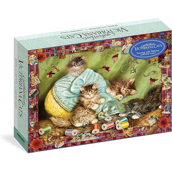 Cynthia Hart's Victoriana Cats: Basket of Mischief 1,000