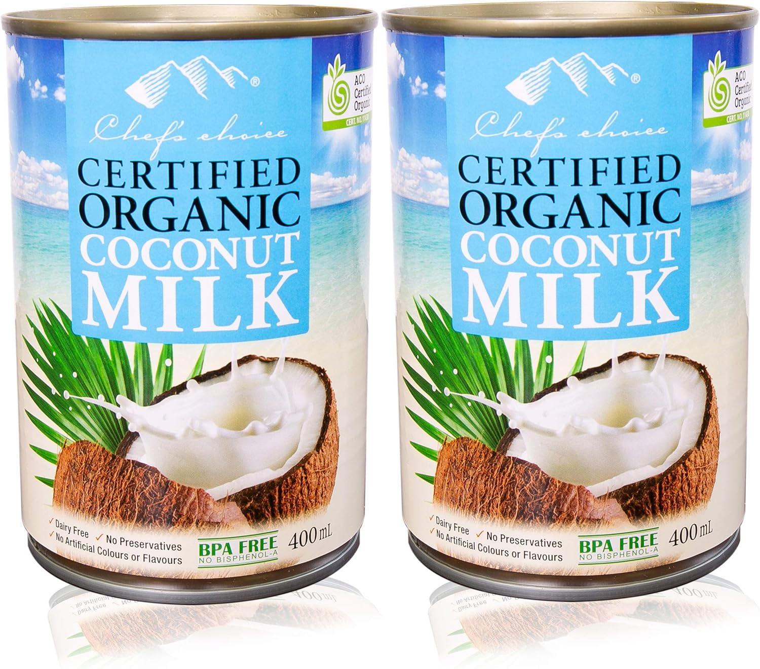 Amazon シェフズチョイス Chef S Choice オーガニックココナッツミルク 400ml 2缶 Organic Coconut Milk Chef S Choice シェフズチョイス フルーツの缶詰 瓶詰 通販