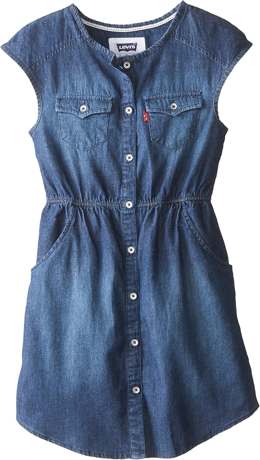 big girls denim dress