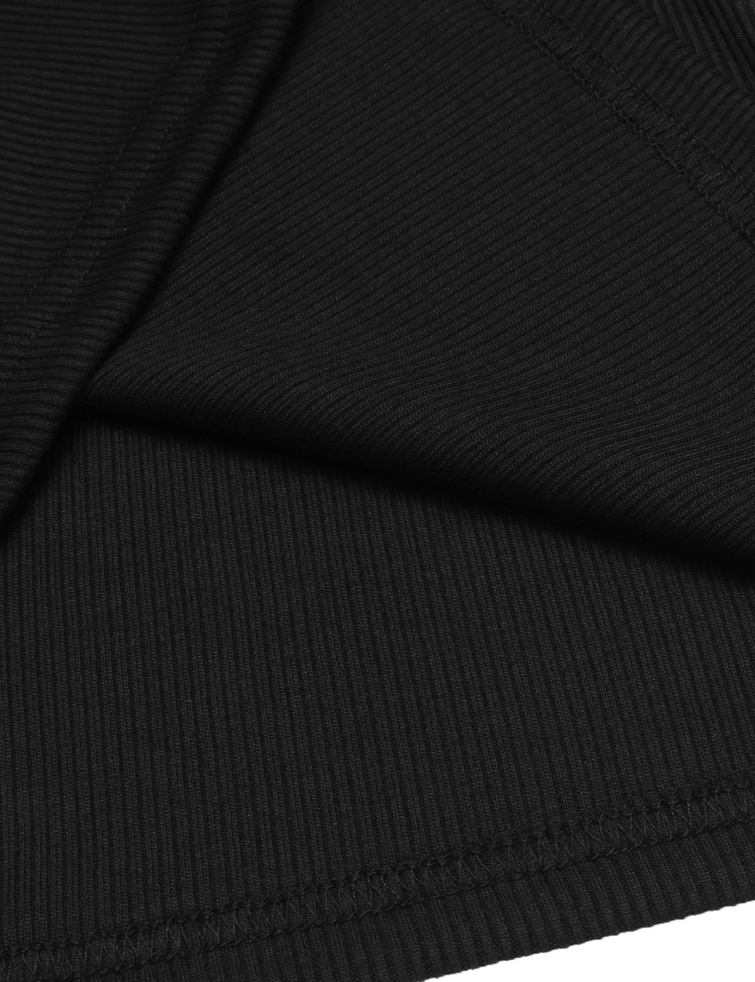 Zeagoo Women\'s Hollow Out Lace up Loose Knitted T-Shirts Tunic Top Black Large