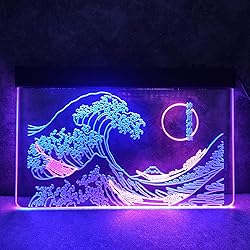 MiMaik The Great Wave Off Kanagawa LED Neon