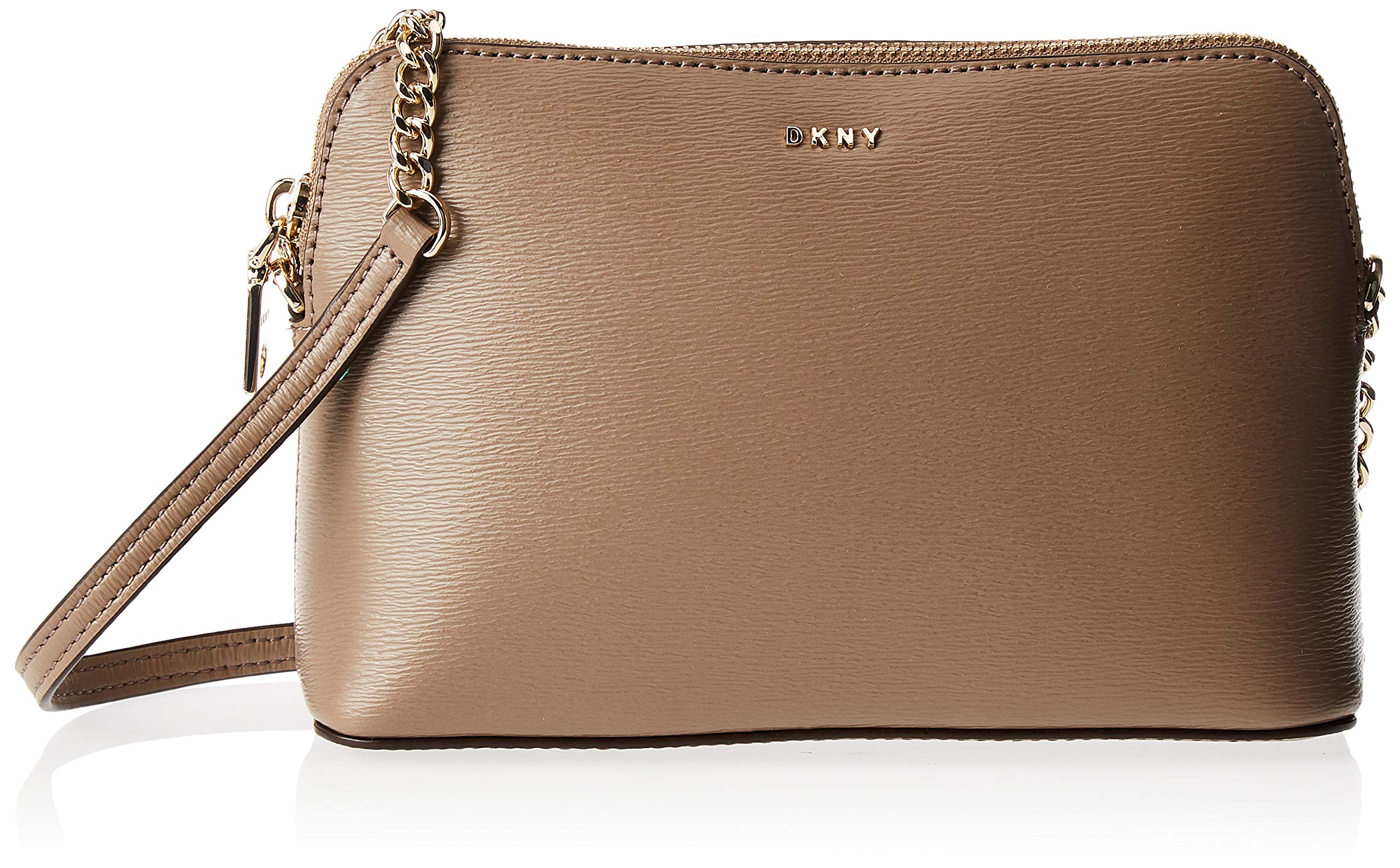 DKNY Womens Bryant Dome Leather Crossbody Bag Mushroom Handbag Purse eBay