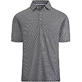 WARHORSEE Golf Polo Shirts for Men Short Sleeve Wrinkle Free 4 Way Stretch Moisture Wicking Performance Collared Tshirts