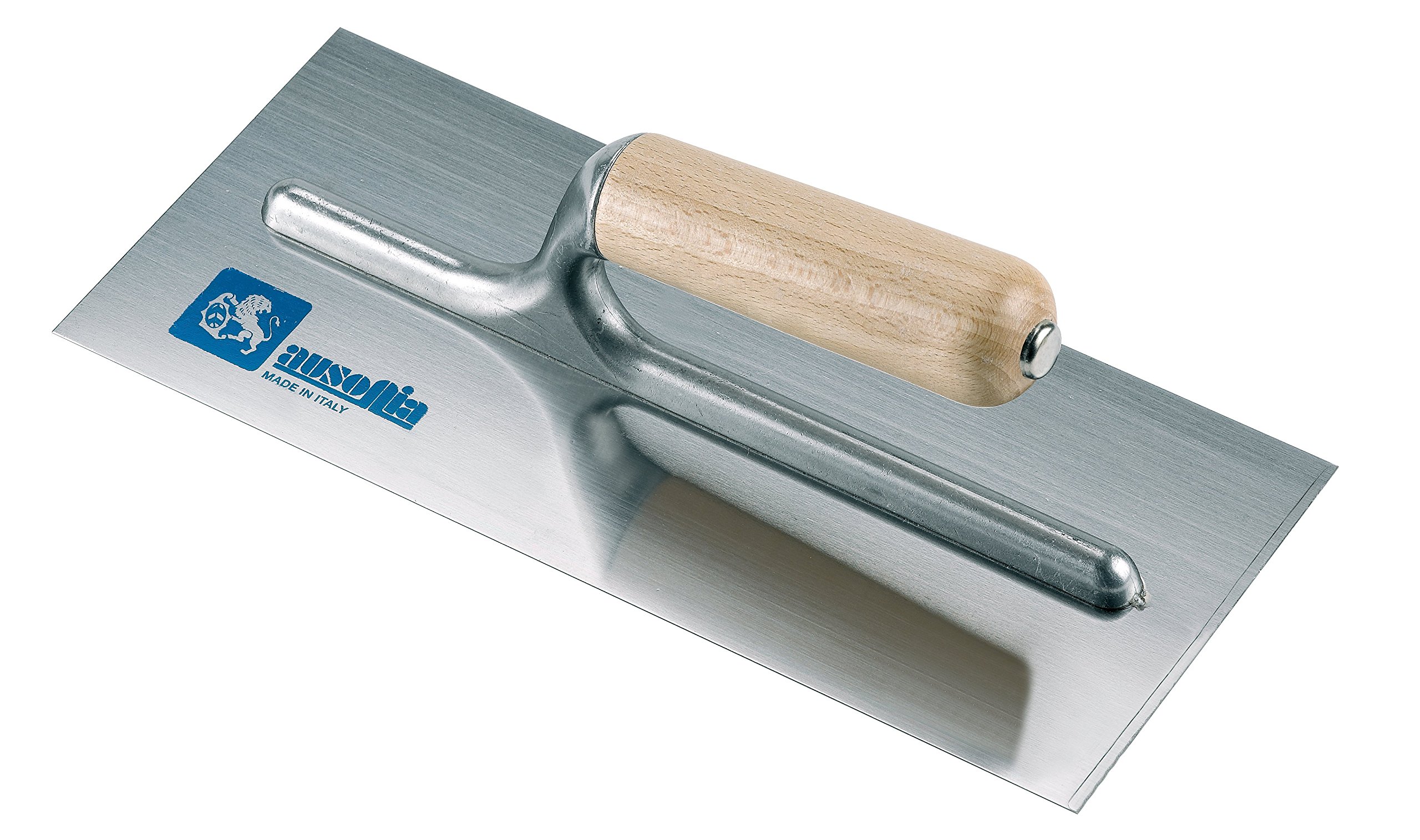 AUSONIA - 42346 PLASTERING Trowel 28X10 with Stainless Steel Blade, Selected Wooden Handle and Aluminium League FORKSELE