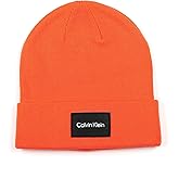 Calvin Klein Mens Woven Patch Key Beanie