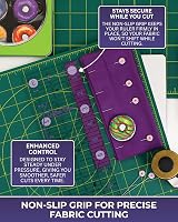 The Quilted Bear Quilting Rulers 6x12 Transparent Non-Slip Acrylic with 30 45 view 7