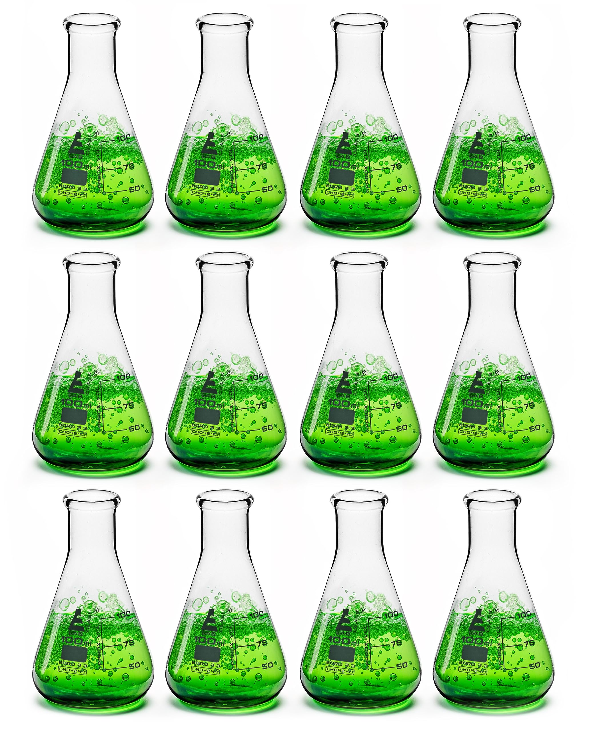 Graduated Cylinder EISCO Erlenmeyer Flask, 1000ml - Borosilicate Glass