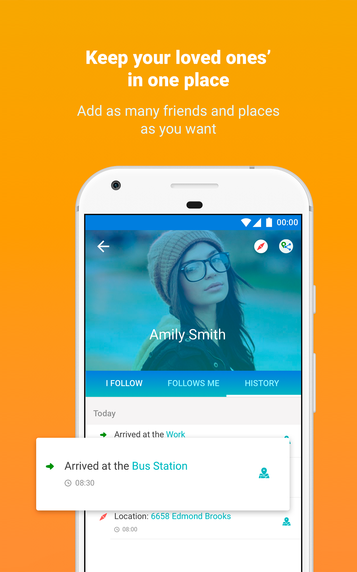BeNear GPS Location Tracker. Smart family locator app for zero stress
