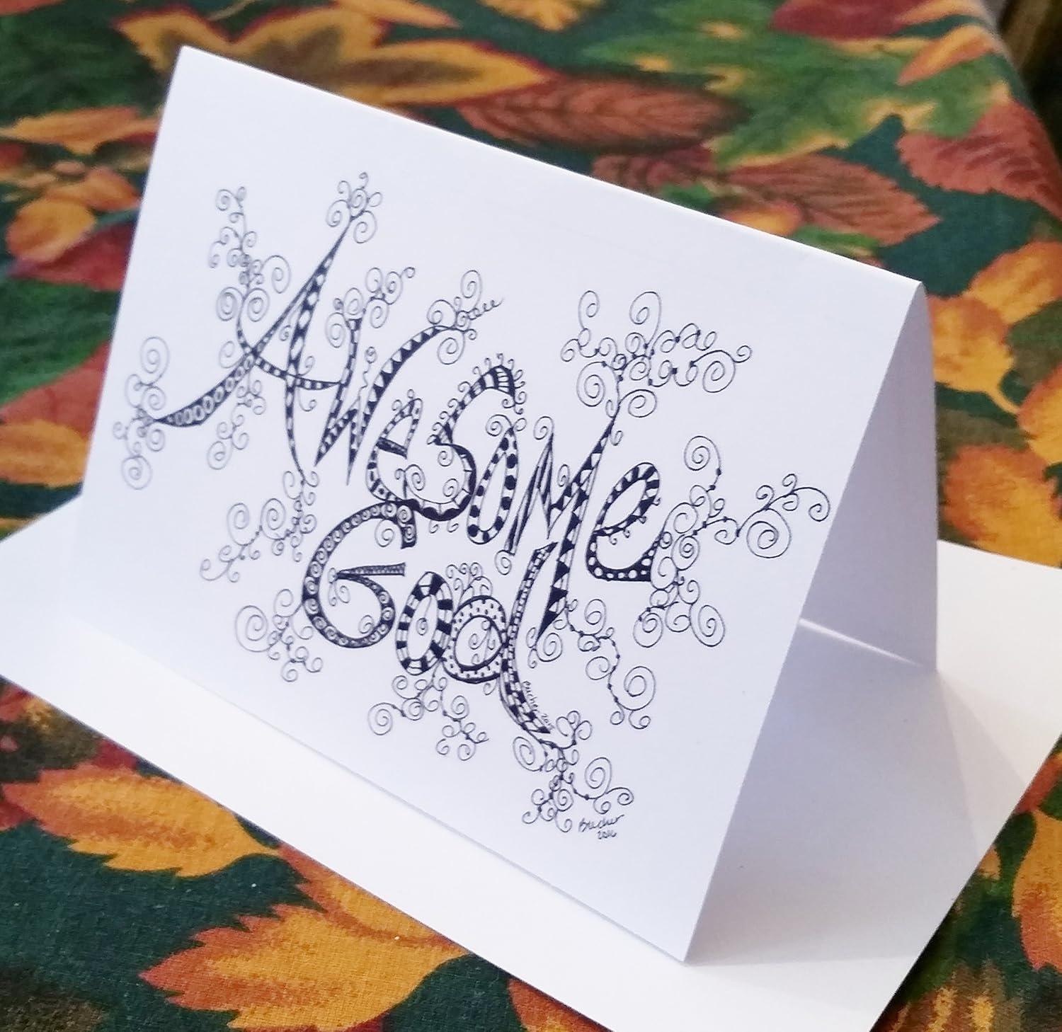 Amazon Christian Greeting Cards 6 Hand Designed AWESOME GOD Blank