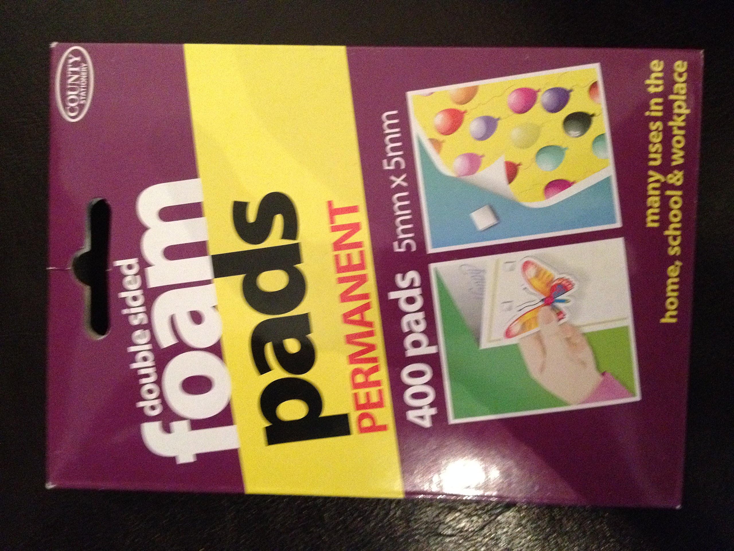 Sticky pads permanent foam - double sided 5mm X 5mm 400 pads