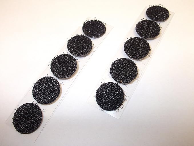 10 x Black Velcro® Brand 13mm Diameter Circles Hook Only Self Adhesive Amazon.co.uk DIY & Tools