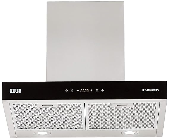 IFB 60cm 1050 m3/hr Chimney (GS-60T-PL, 2 Cassette Filters, Touch Control, Silver)