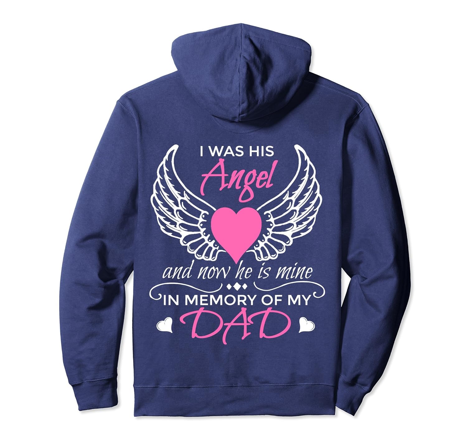 Guardian Angel Dad Hoodie I Was His Angel Now He is Mineln Lntee