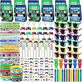 We1stdsee 158Pcs Video Game Party Favors Kit - 12 Guest, Gamer Goodie Bag Stuffers for Kids Gaming Theme Birthday Party Decorations Supplies & Piñata Fillers