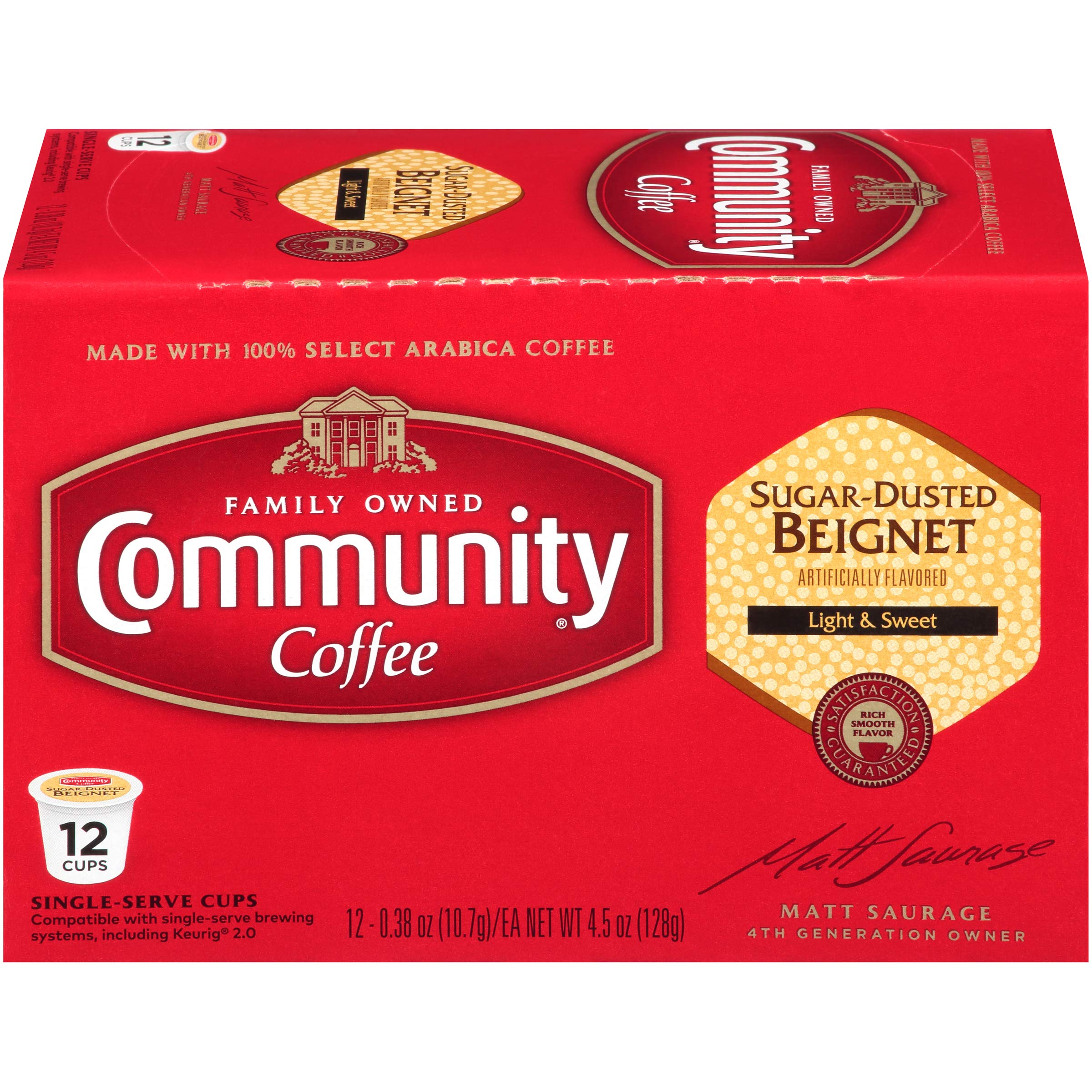 Community Coffee Mardi Gras King Cake Box of 12 Kcups Limited Time