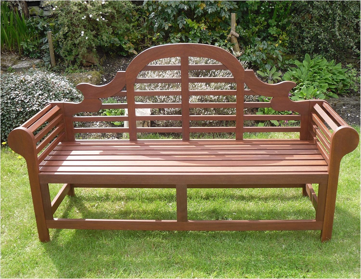 Richmond Large Hardwood Garden Bench Lutyens Marlboro Style 180cms 6ft Great Outdoor Furniture For Your Garden Or Patio Marlborough Amazon Co Uk Kitchen Home
