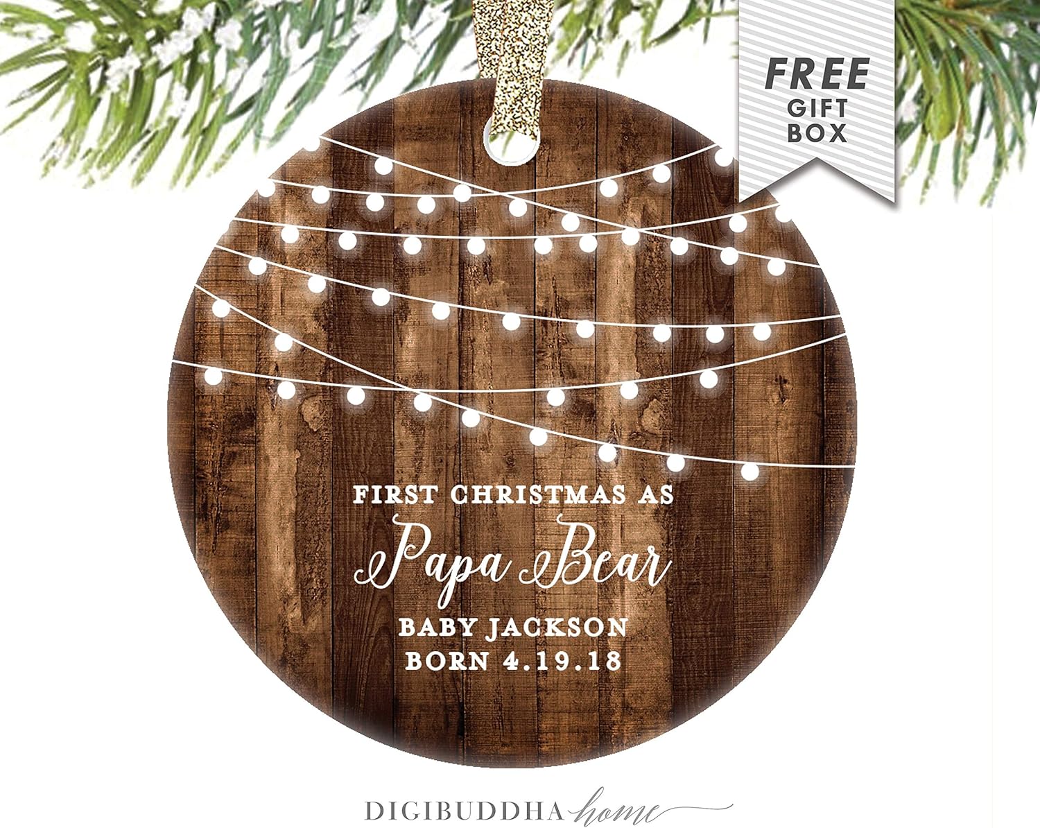 papa christmas ornament