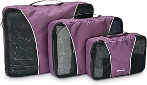 Samsonite 3 Piece Packing Cube Set, Purple, One Size