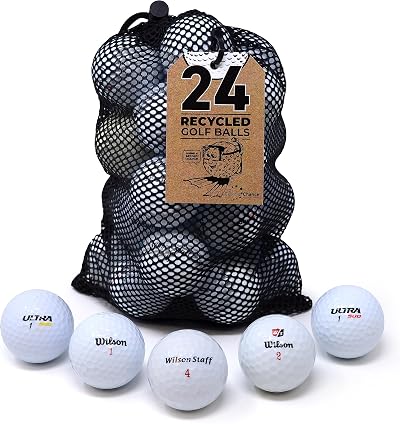 Second Chance Recycled Lake Golf Balls 24 Pack Grade A Wilson Lakeballs