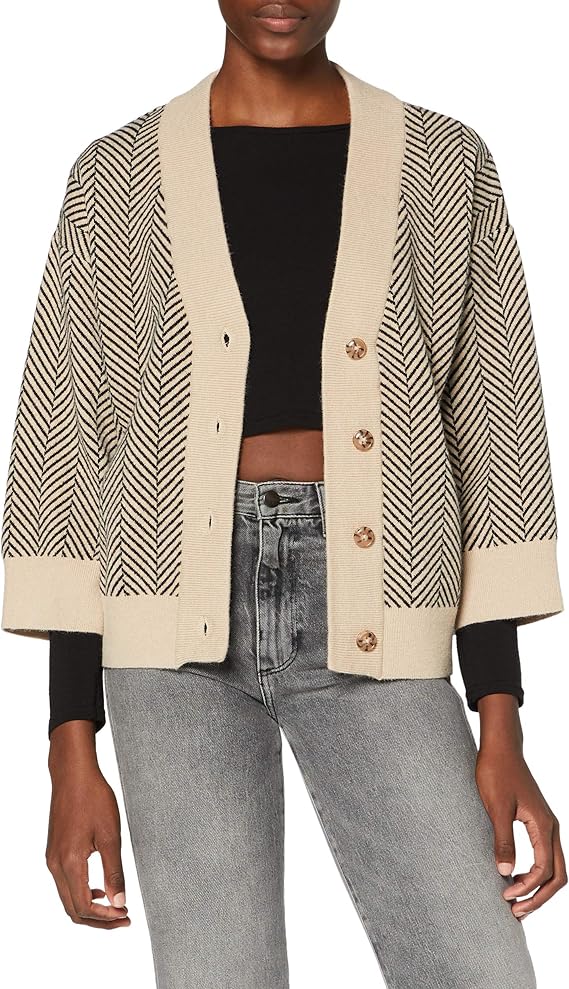 ICHI Women's Cardigan Sweater: Amazon.co.uk: Clothing