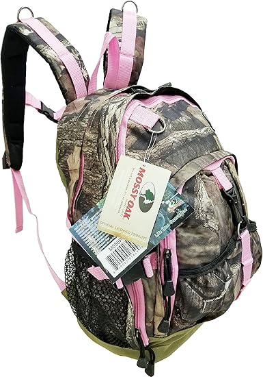 pink camping backpack