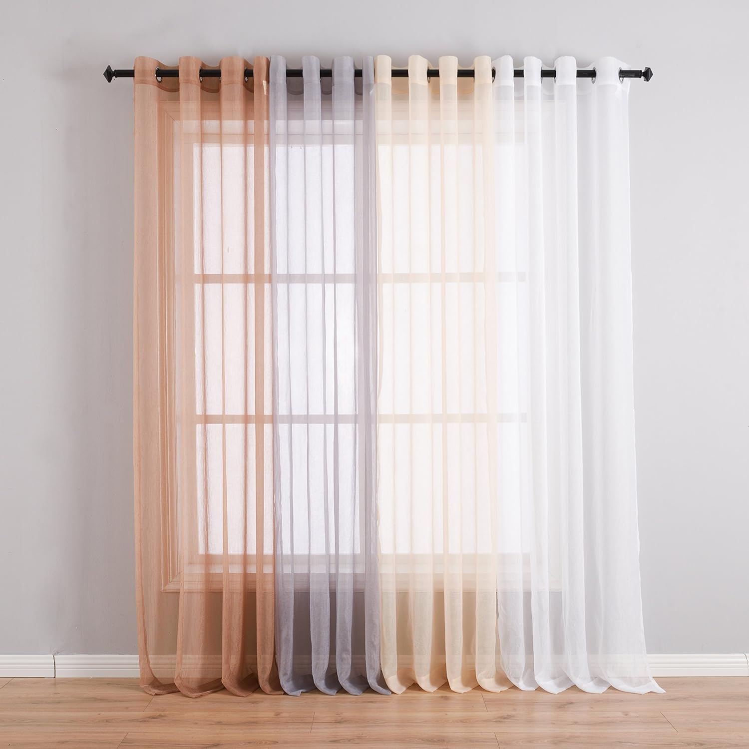 Best living room curtains 2 panel sets sheer