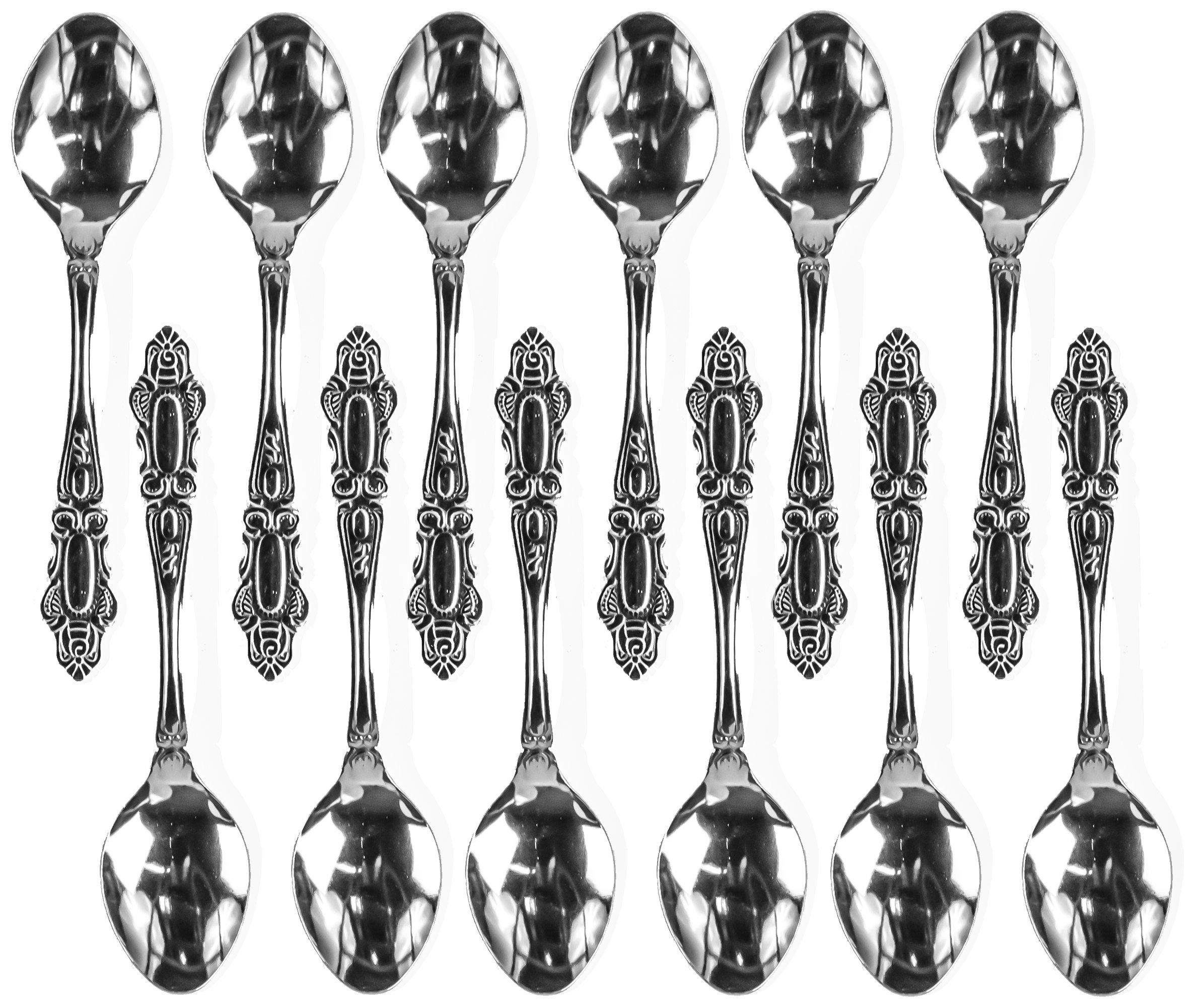 Demitasse Espresso Spoons Set of 12 Mini Coffee Tea Spoon Stainless
