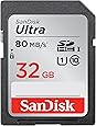 SanDisk 32GB Ultra Class 10 SDHC UHS-I Memory Card Up to 80MB, Grey/Black (SDSDUNC-032G-GN6IN)