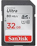 SanDisk 32GB Ultra Class 10 SDHC UHS-I Memory Card Up to 80MB, Grey/Black (SDSDUNC-032G-GN6IN)