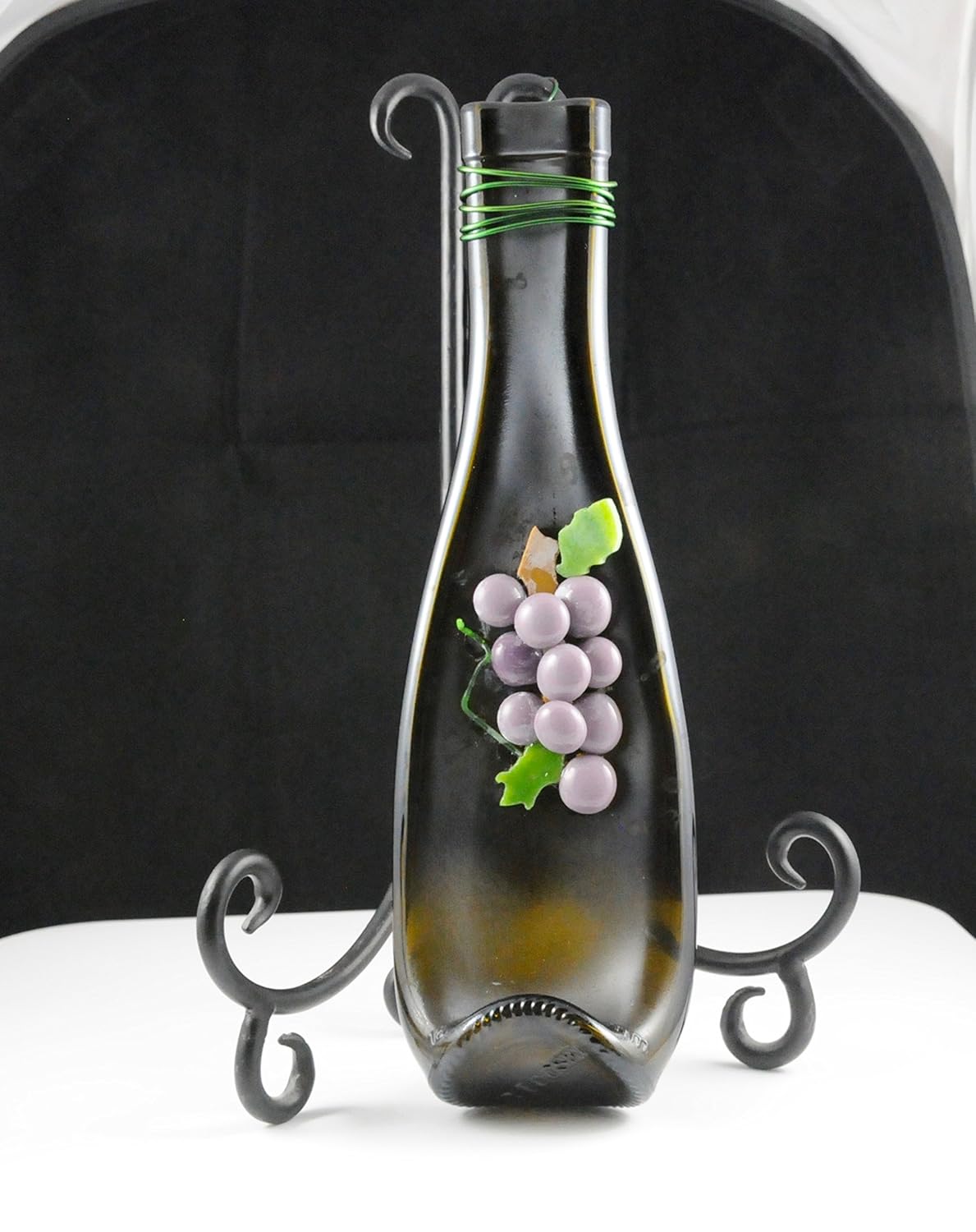 Hanging decorative wine bottle Handmade