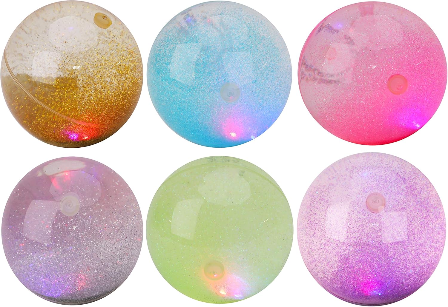 Toyland® 10cm Light Up Bouncy Water Ball With Glitter Amazon.co.uk