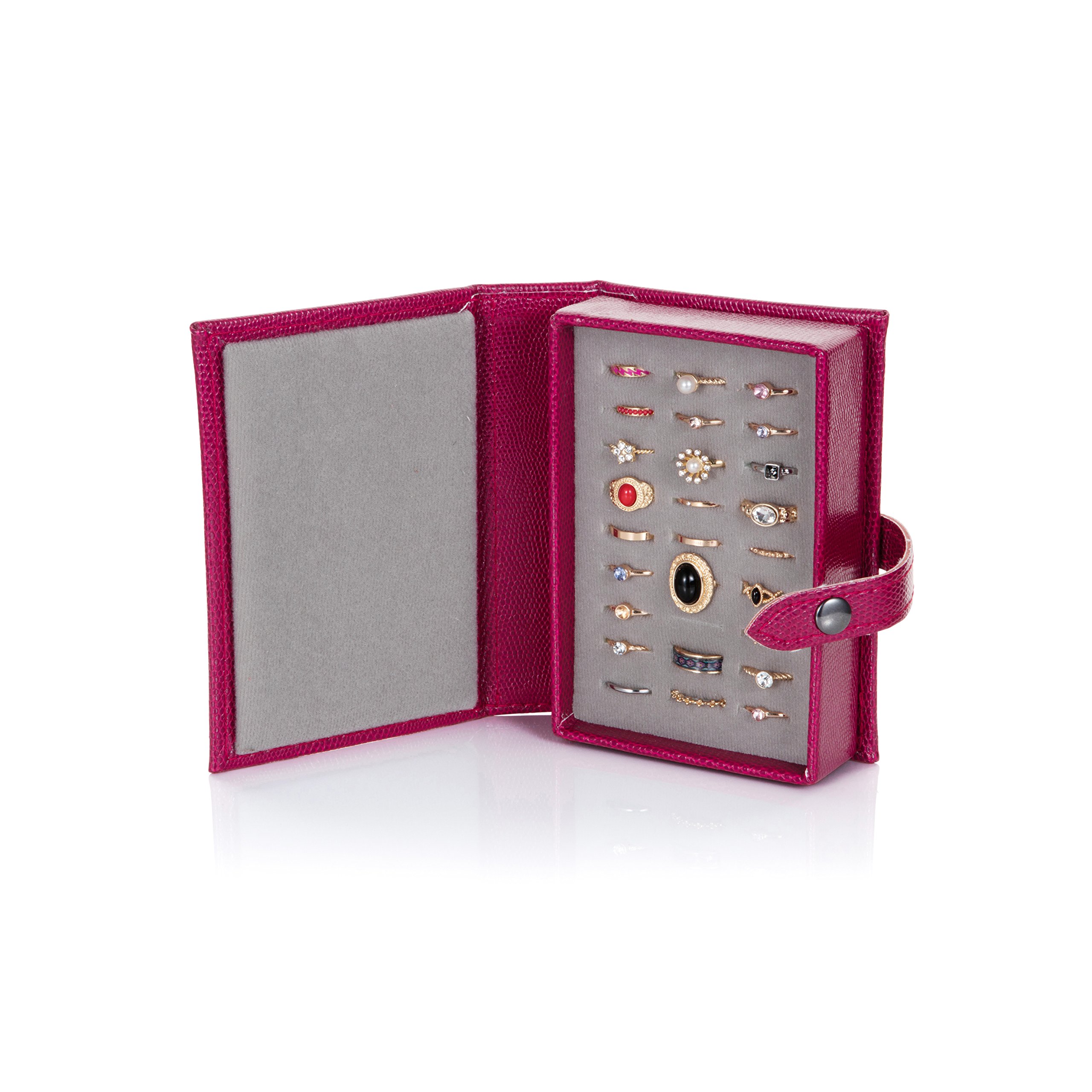 Little Little Book Of Rings Storage - Small Dark Red