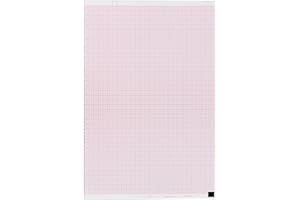 Nihon Kohden Compatible PA9100Z Medical Cardiology Recording Chart, 10 Pack, Size 8.5" x 5.5" 142 Sheets Per Pack