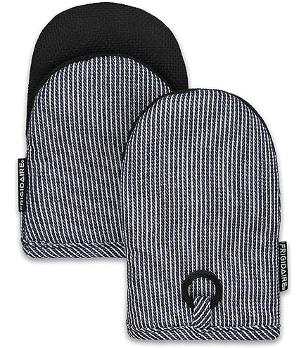 Frigidaire Kelly Mini Oven Mitts 2-Pack - Heat Resistant Cotton With Anti-Slip Grip