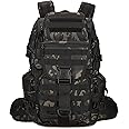 KXBUNQD 50L Military Tactical Backpack Hiking Waterproof Backpack Large Military Pack 3 Day Assault Pack Molle Bag Rucksack