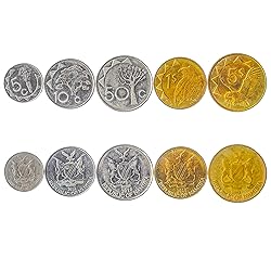 Set of 5 Coins from Namibia. Namibian