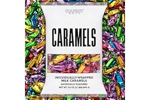 Candy Envy - Individually Wrapped Caramels - Assorted Color Wrappers - 2 Pound Bulk Assorted Candy - 150 Pieces Per Bag