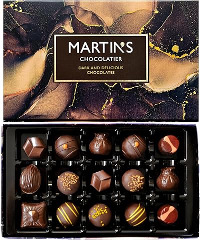 Martins Chocolatier Dark & Delicious Collection 16 Belgian Chocolates Gift