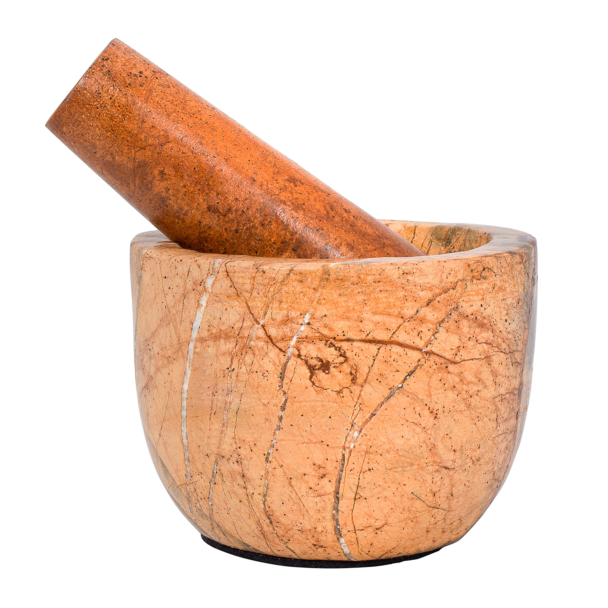 Divit Shilp Mortar and Pestle, Made of Heavy Duty Polished Hard Stone, Natural Stone Grinder For Spices, Pastes, Herbs, Seasoning etc. (Bidasar) — image 1