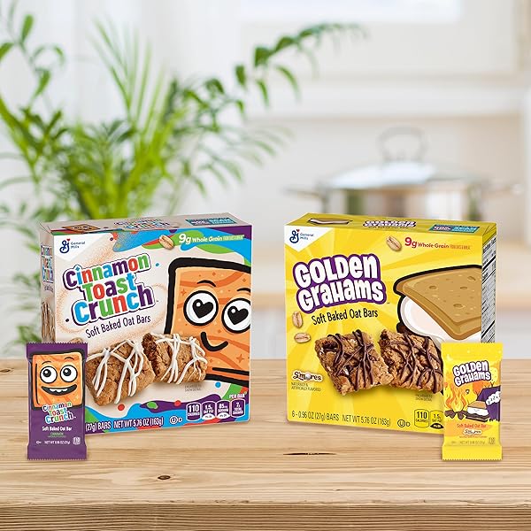 GOLDEN GRAHAMS S’MORES SOFT BAKED OAT BARS, CHEWY SNACK BARS, 6 CT
