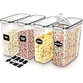 Utopia Kitchen Cereal Containers Storage - Liter Airtight Food Storage Containers & Cereal Dispenser For Pantry Organization 