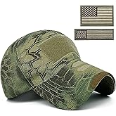 REDSHARKS Men American Flag Patch Tactical Camo Baseball Cap Women USA Flag Military Army Patriotic Operator Camouflage Hat