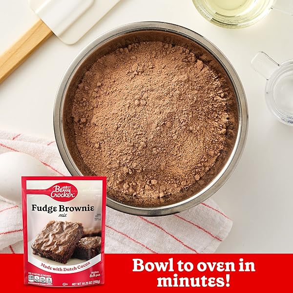 BETTY CROCKER BROWNIE MIX FUDGE, 10.2500-OUNCE BOXES (PACK OF 18)