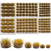 Spriplant Tufts - Battlefield 154 Pcs, 3 Sizes -Terrain Model Kit for Miniature Bases &amp; Model Grass Tufts -Diorama Supplies &amp; Diorama Grass for Mini Basing &amp; Gaming Scenery (Withered Winter Ｇrass)